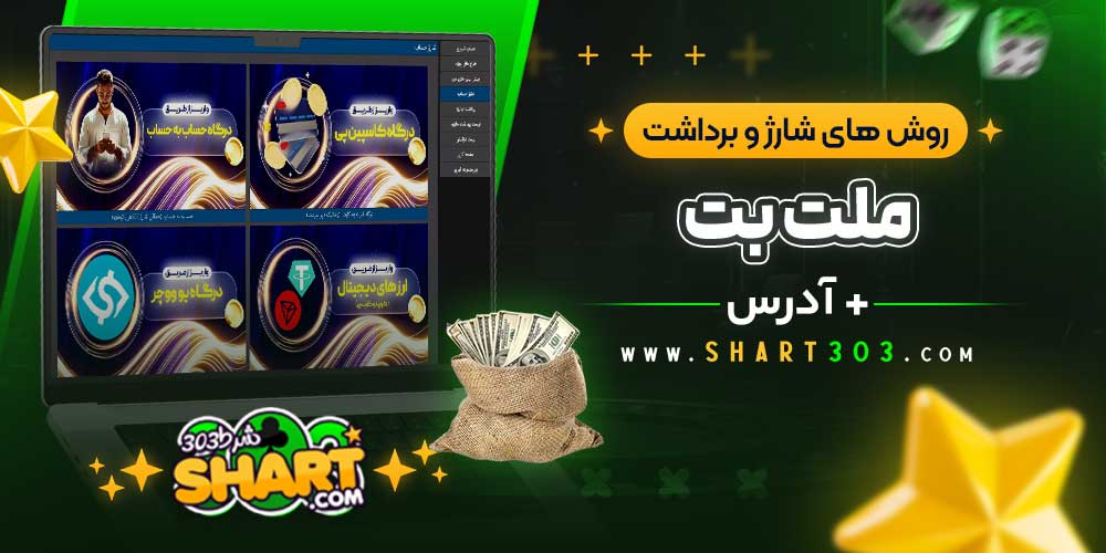 روش‌ های شارژ و برداشت در Melat Bet